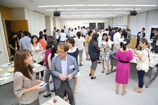 日本財団ビルで開催されたランチタイム交流会の様子