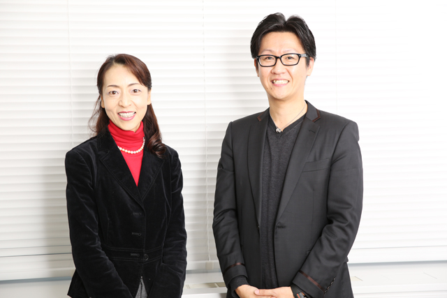 森本千賀子さん（左）と松本洋介さん（右）