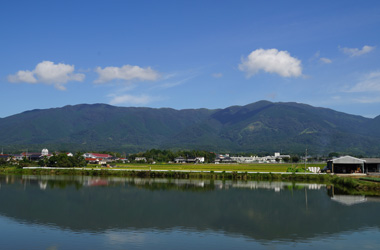 岡山県奈義町の田園風景