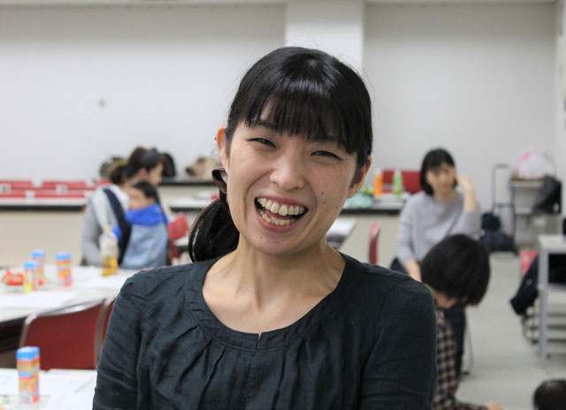 ワークショップを主催した藤澤理恵さん。2013年度（ママボノ1期）ではプロジェクトリーダーを体験