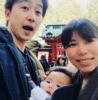娘の出産後、妊娠中に安産祈願をした箱根神社に家族でお礼参りしてきました


