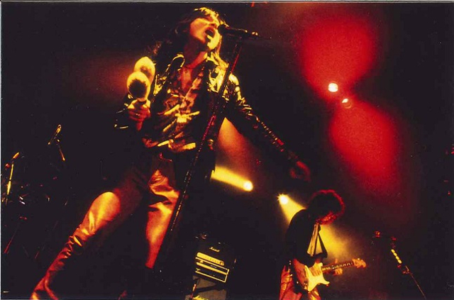 1980年代、多くのファンを熱狂の渦に巻き込んだ伝説のロックバンド「RED WARRIORS」のボーカルとして活躍